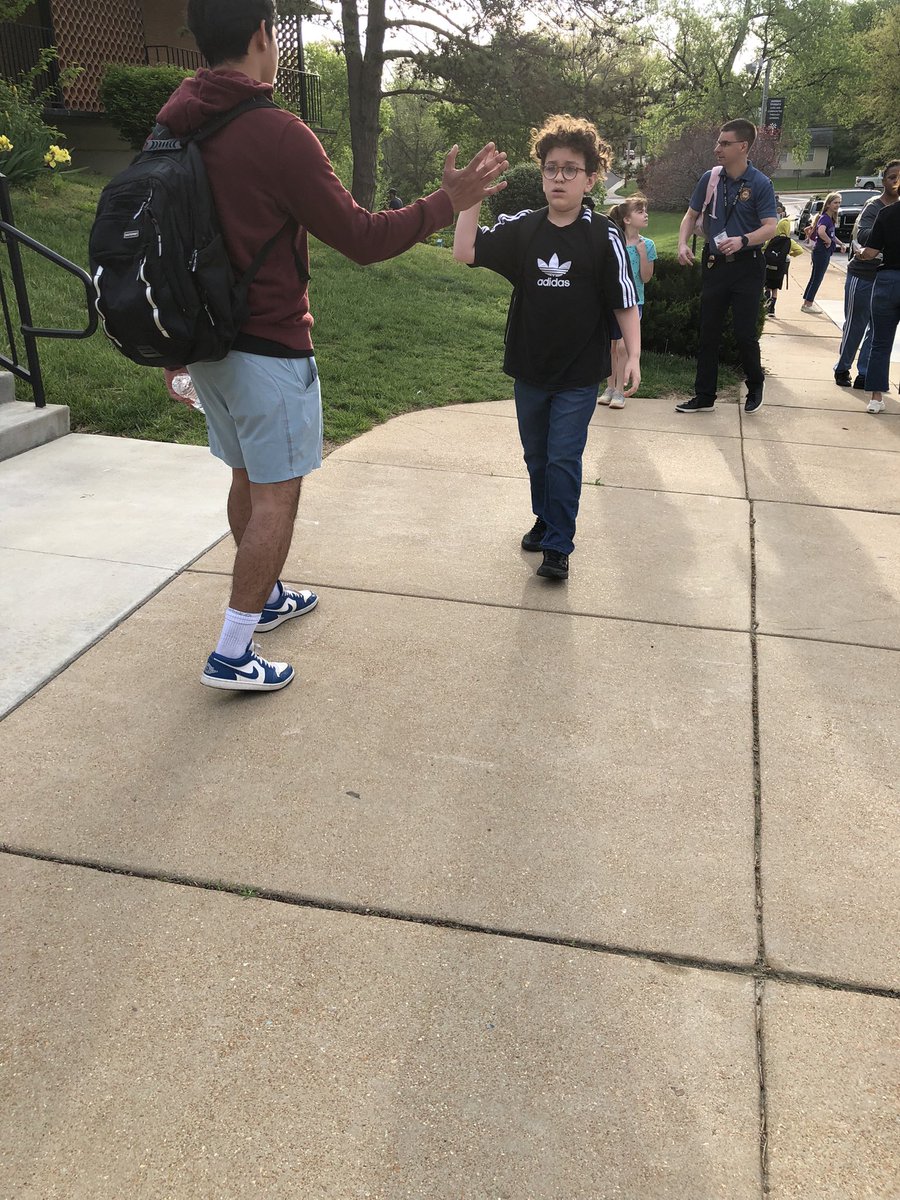 High Five Friday came early this week! No better way to start the day than greeting our elementary school students! #DubG