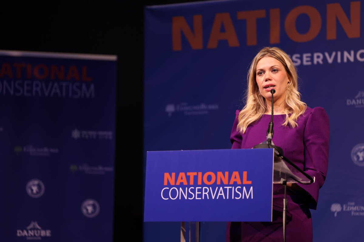 NatConTalk's tweet photo. Polling shows young people still want children. Young woman say they want to become mothers. If every woman can have the children they desire, there would be no shortage. We should remove their obstacles to having babies they want.
-@miriam_cates #NatConBrussels2 https://t.co/46JGGDExxw