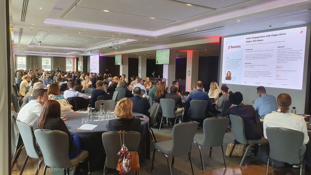 pdwhelloworld's tweet image. #Seismic City Tours London, great to hear Customers and Prospects sharing their enablement journey challenges and strategies to make GTM change happen! Many of those in the room are part of our Seismic Customer Advocacy Program.
#SalesEnablement #SeismicCityTours