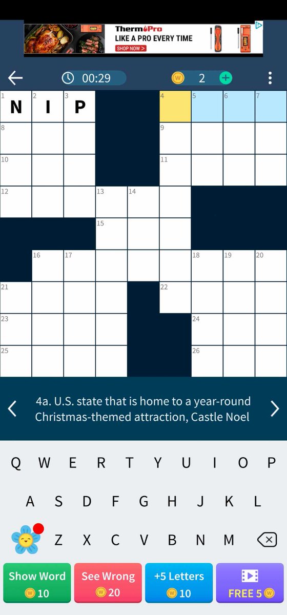 🧩 Calling all #DailyThemedCrosswords app fans! Have you cracked the code on this clue yet? Keep flexing those brain muscles and #puzzleyourwaythrough 🤔💡Thanks for sharing this gem Nikki! ' #crosswordpuzzles #brainteasers #cluenation'