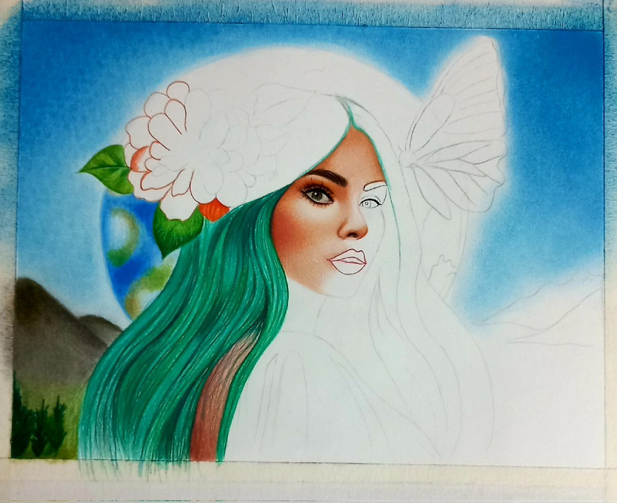 My new painting soon... 🌱🤍🌏🥰🌳 #NFTs