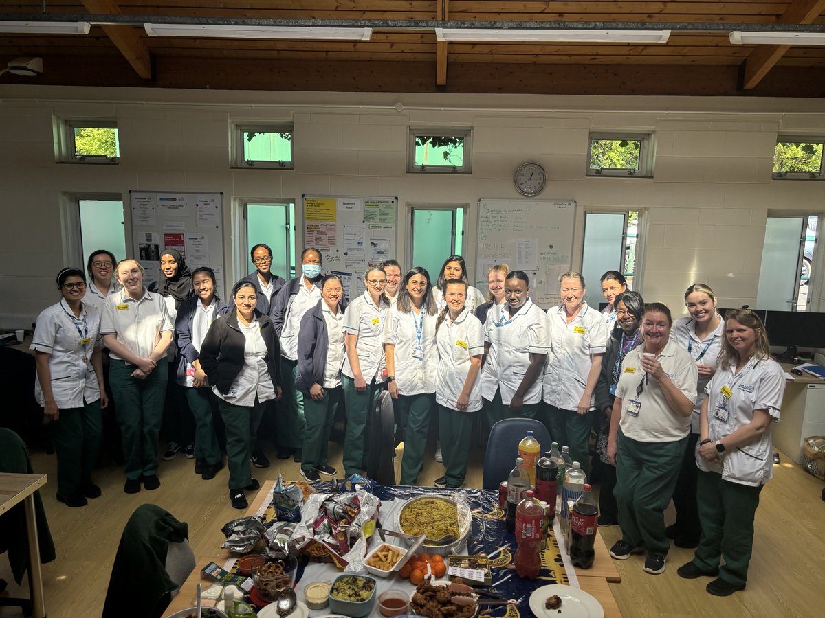 Happy Eid Mubarak from the Wexham Park Hospital Occupational Therapy team who got to celebrate all together today!