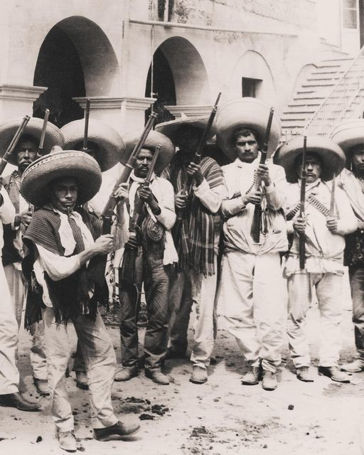 Zapatistas en Amecameca, Estado de México 1911.