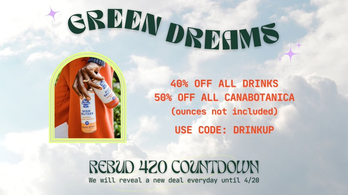 Day 2 of our EPIC 420 countdown is here and we're bringing all the good vibez one sip at a time 👇