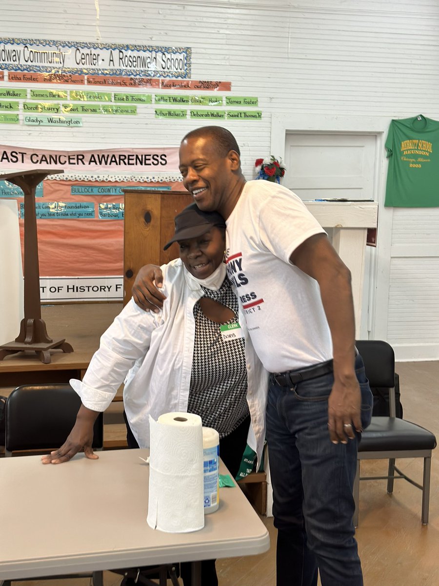 I can feel the energy today here in #Midway! I wanted to come back to where it all started on #ElectionDay to thank the people of Bullock County for their support. Follow #AD4AL as we visit  local polls at the National Guard Armory and our local Merritt Elementary School. #VOTE