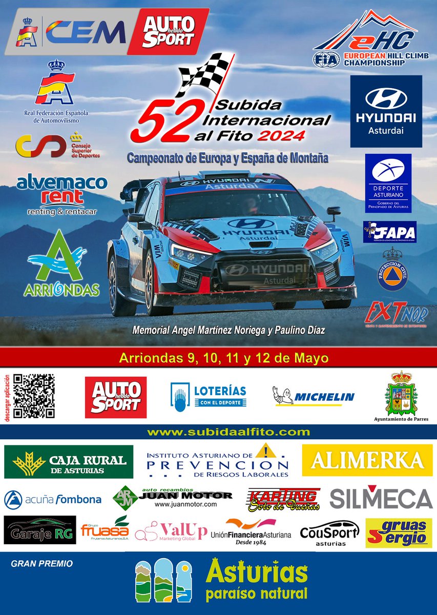 Les presentamos el cartel oficial de la 52 Subida Internacional al Fito