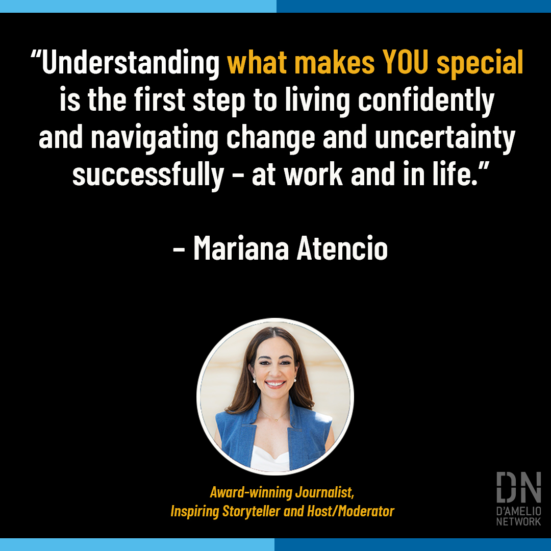 “Be yourself.” It may seem cliché, but embracing your uniqueness helps you navigate challenges with grace and confidence – in life and at work. @marianaatencio's personal story about finding her authenticity energizes people with the courage to fully engage, build trust, adapt…