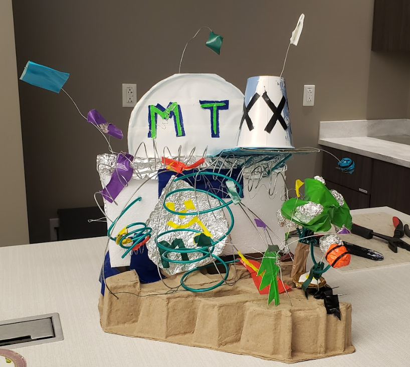 Migrations programmers took a break for a Tape &amp; Wire workshop. What a great way to bond and let the creativity flow. Interested in a workshop for your group? Reach out to your building liaison or comment on this post and the liaisons will set it up!