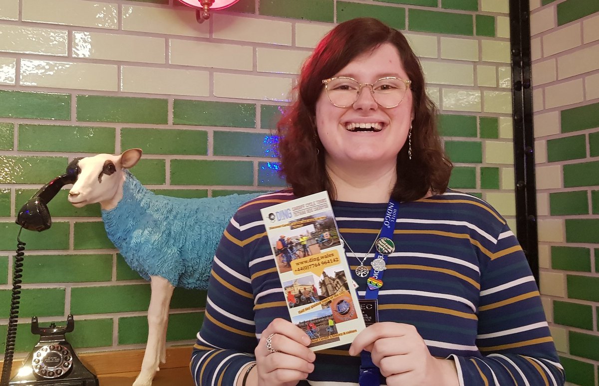 DingCycleTours's tweet photo. Thank you Maya in @indigo_cardiff for telling guests about Ding. You're all welcome to join us for a tour. https://t.co/a15azET094