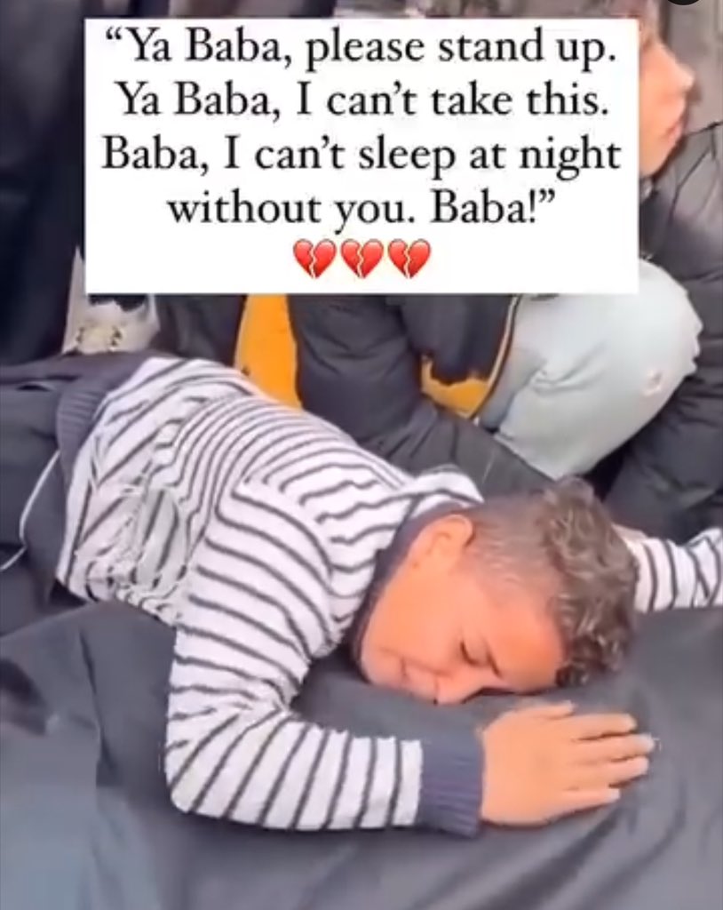 Baba i can't sleep without you 😭 #IsraeliTerrorists #Israel