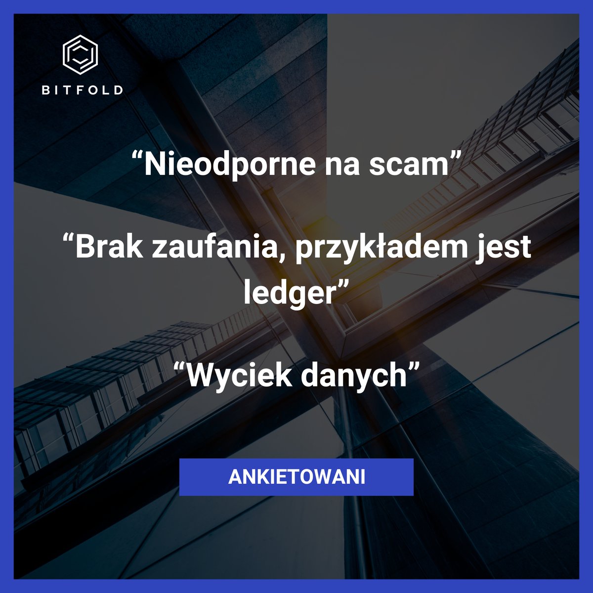 Bitfold's tweet image. 🛡️Bezpieczeństwo!🛡️

🚨To kolejny obszar, który wskazywali ankietowani pytani o problemy dostrzegane w portfelach kryptowalutowych.

A jak BITFOLD wypada w tej kategorii?! 🤔

✅ Przechowywanie kluczy prywatnych
🔑Twoje klucze prywatne są przechowywane w bezpiecznym module, który…