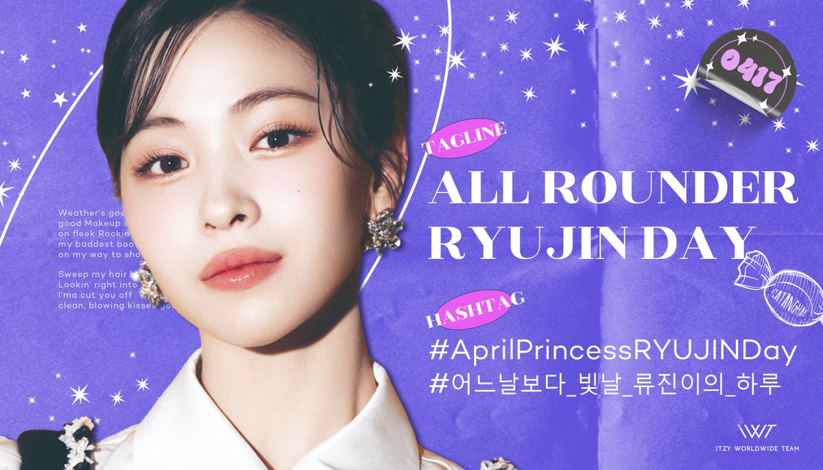 [Trending Event] Midzys, drop your tags for Ryujin's birthday! reply with a sentence + ALL ROUNDER RYUJIN DAY #AprilPrincessRYUJINDay #어느날보다_빛날_류진이의_하루 @ITZYofficial 🎯Goal: 500 Replies and 200 RT