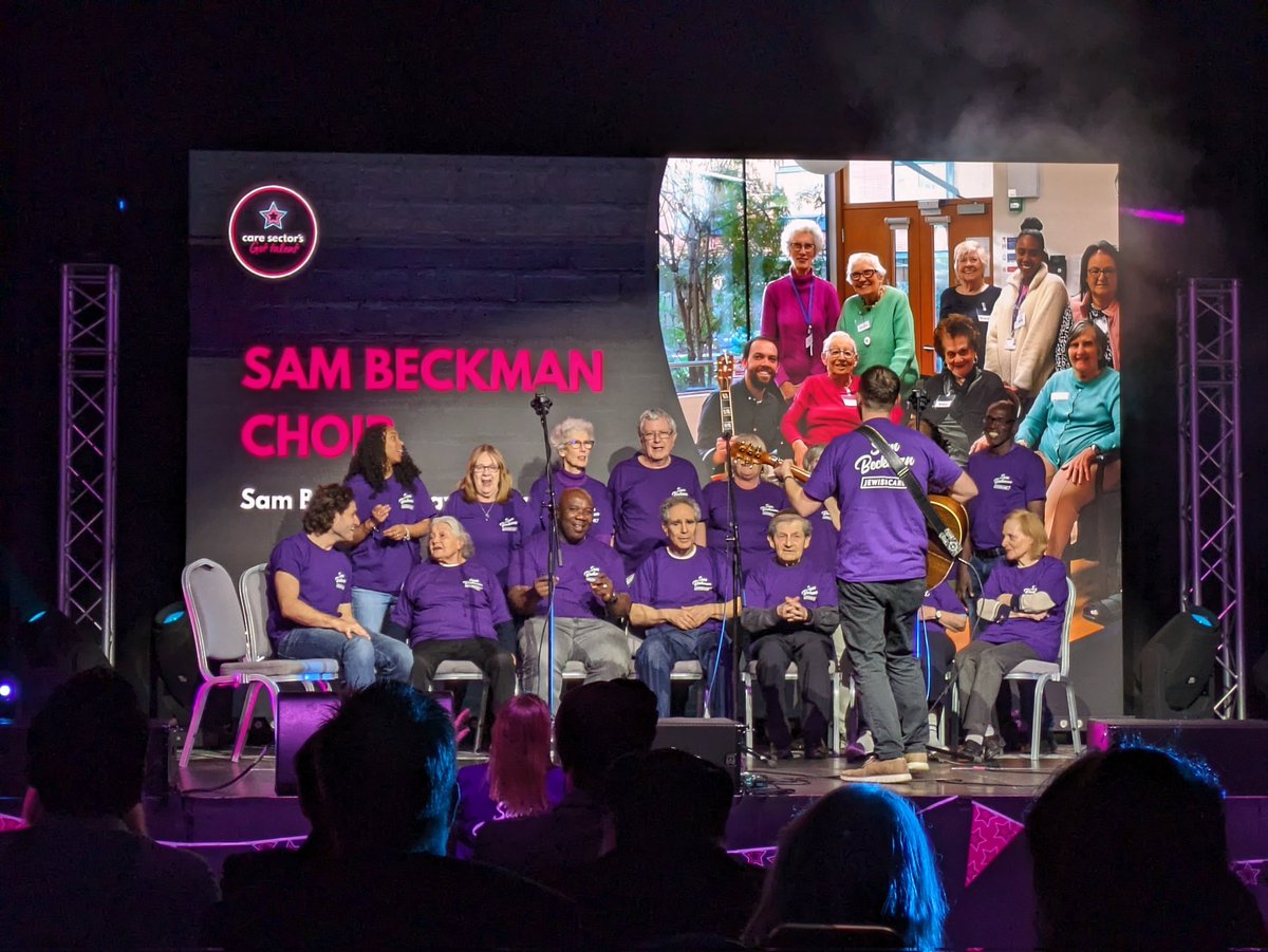 TheCareMarketer's tweet photo. Wow the Sam Beckman Choir were fab! So inspirational and just shows that age is never a barrier to doing what you love. 🙏🙌 #CSGT24
@ChampioningCare https://t.co/5RzOEq9ygw