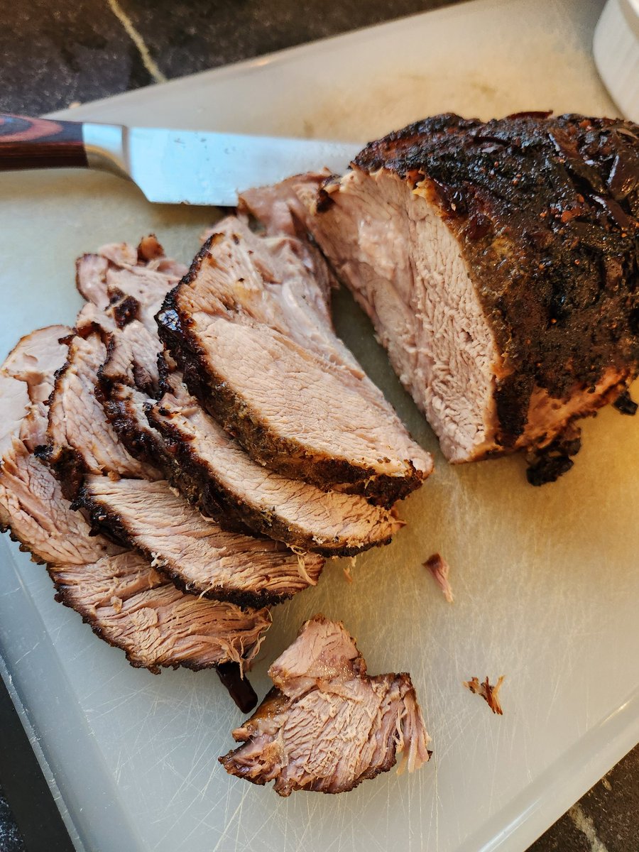 grapesunwrapped's tweet image. Doing a local farm story so after the interview, went to their market and purchased some of their locally raised and slaughtered meat and made a slow roasted Boston butt w fig-olive-almond jam glaze. #wine is Stolpman syrah. #WritingCommunity #CookingCommunity