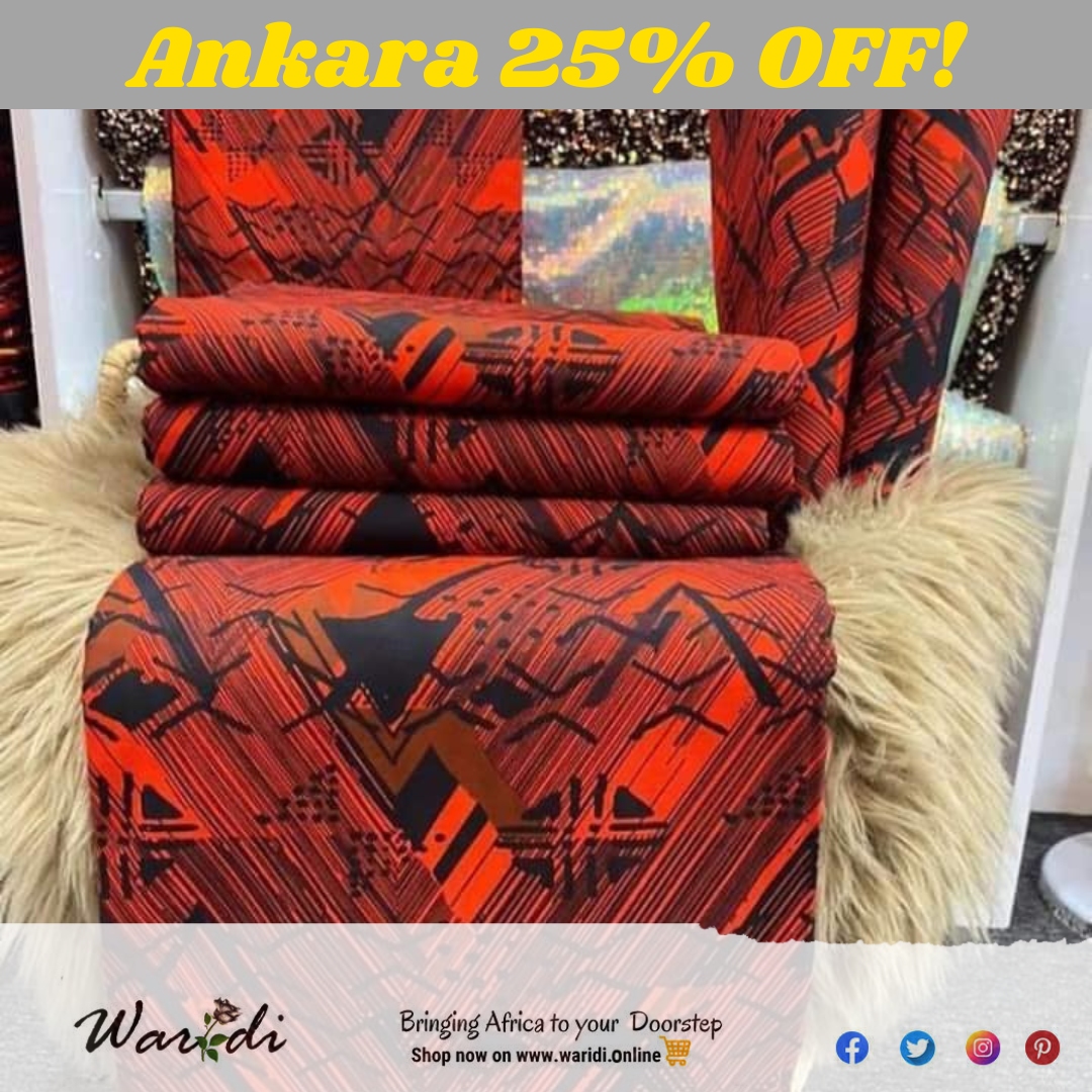 Ready to infuse your wardrobe with vibrant African flair? Our Ankara fabrics can do just that. 

Elevate your style and make a statement that celebrates heritage and individuality

Explore our collection today!
waridi.online/product/ankara…
#AnkaraStyle #ankaradress #ankarastore
