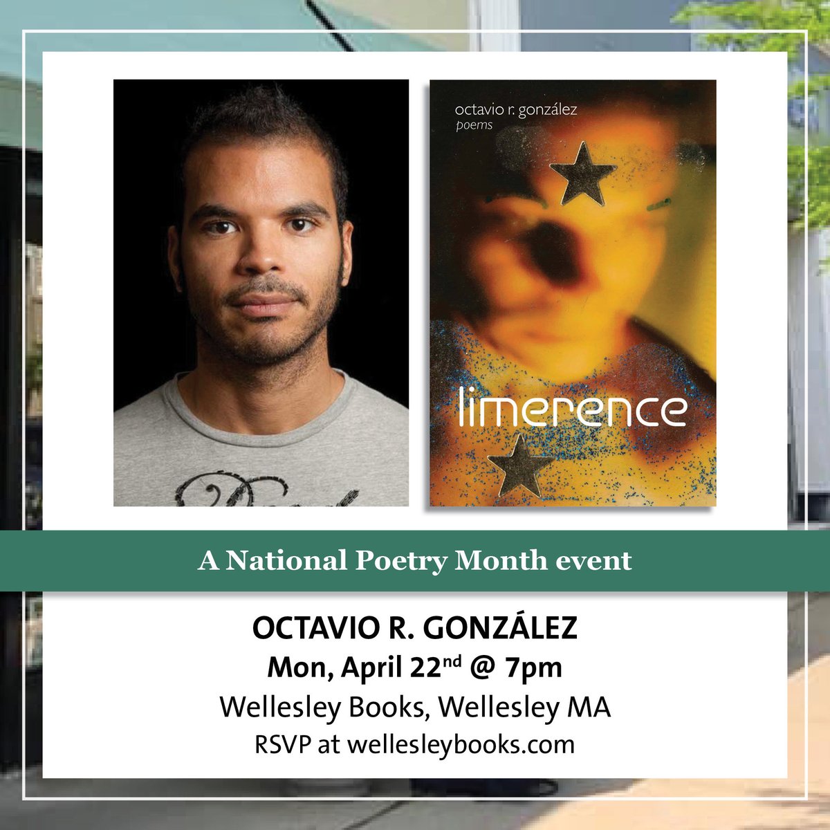 WellesleyENG's tweet photo. A National Poetry Month event with Tavi González! https://t.co/XB4AdYXNNp