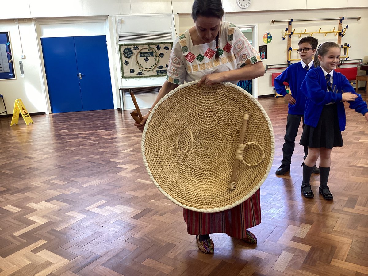 An atl atl javelin type tool made from wood from the rainforest.  The Mayans wanted their weapons to go further than their enemies so they would be safe. A woven shield to help protect them. <a href="/history_to_life/">historytolife</a>