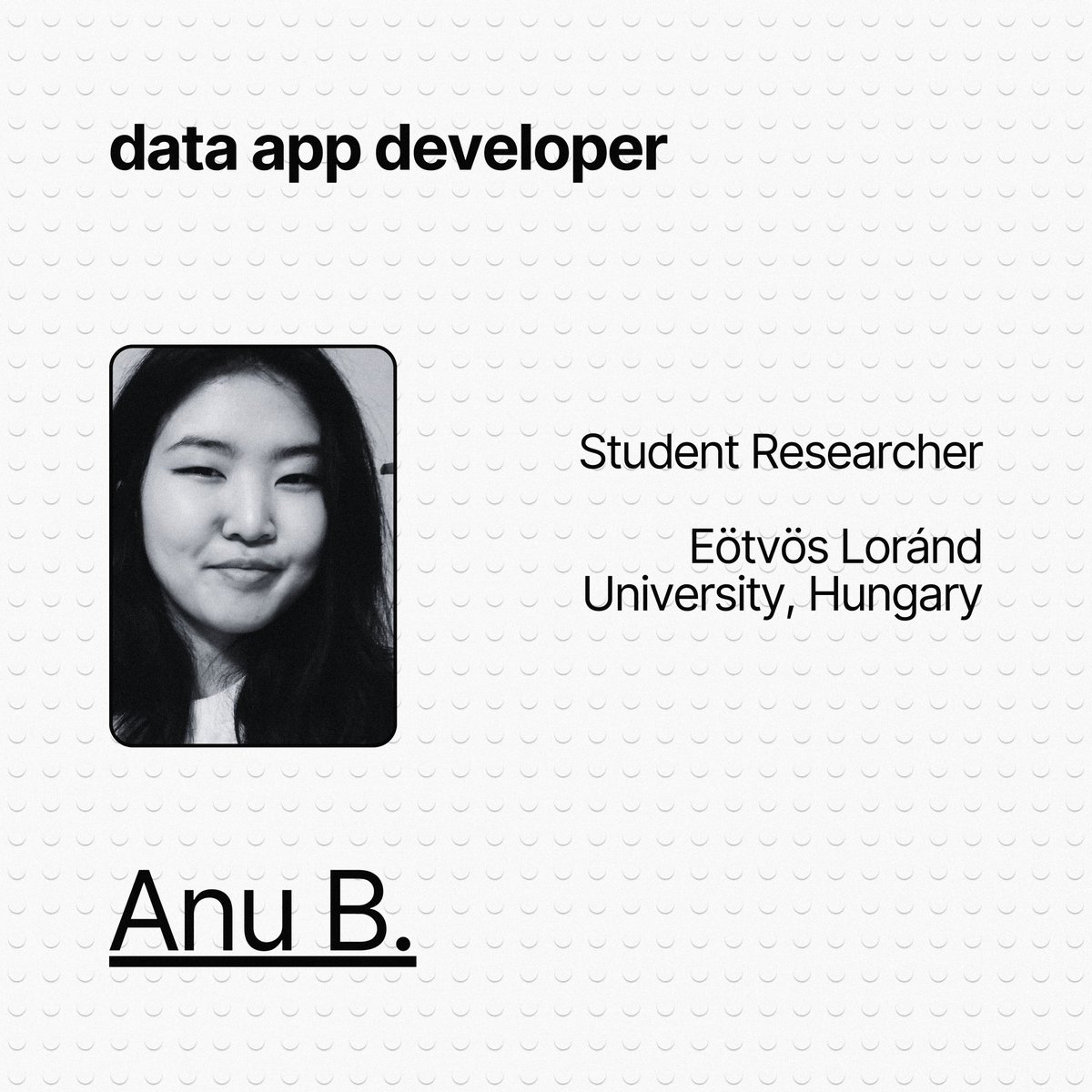 greendotclimate's tweet photo. 🔸 Data App Developer: Anu B. (@anubazarragchaa), Student Researcher, Eötvös Loránd University, Hungary
🔸 Sustainability Researcher: Bolor-Erdene B., Senior Student, Tomujin Alternative School https://t.co/B19AtBLe9o
