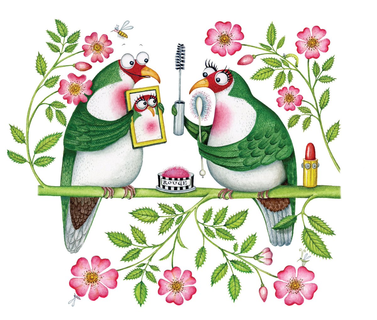 As we delve in to springtime we had to pick out a beauty from Clare Mackie! The vibrant palette exudes a feeling of hope and happiness. More of Clare’s work can be found on our website: bit.ly/claremackie #artistpartners #claremackie #halfterm #illustrator #illustration