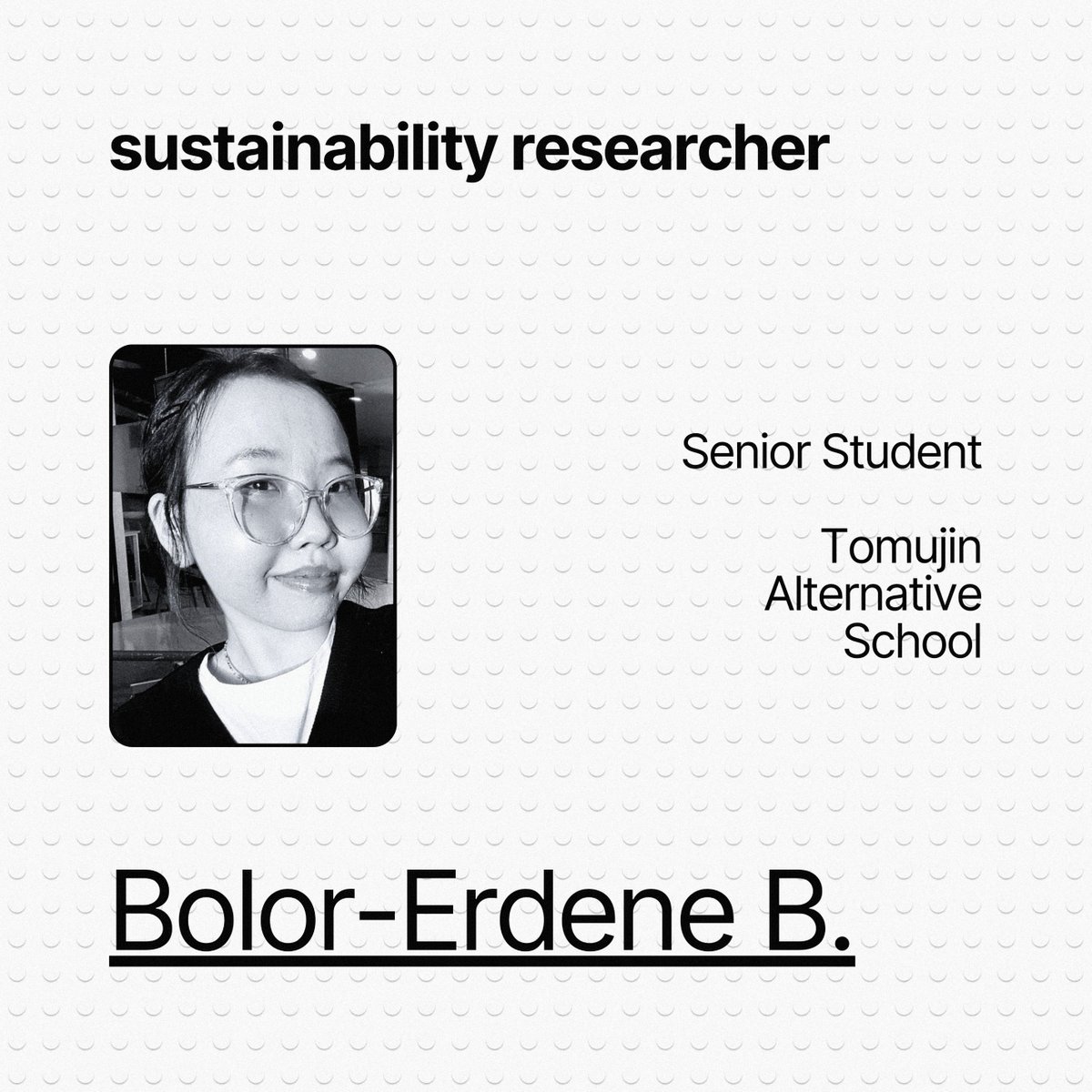 greendotclimate's tweet photo. 🔸 Data App Developer: Anu B. (@anubazarragchaa), Student Researcher, Eötvös Loránd University, Hungary
🔸 Sustainability Researcher: Bolor-Erdene B., Senior Student, Tomujin Alternative School https://t.co/B19AtBLe9o