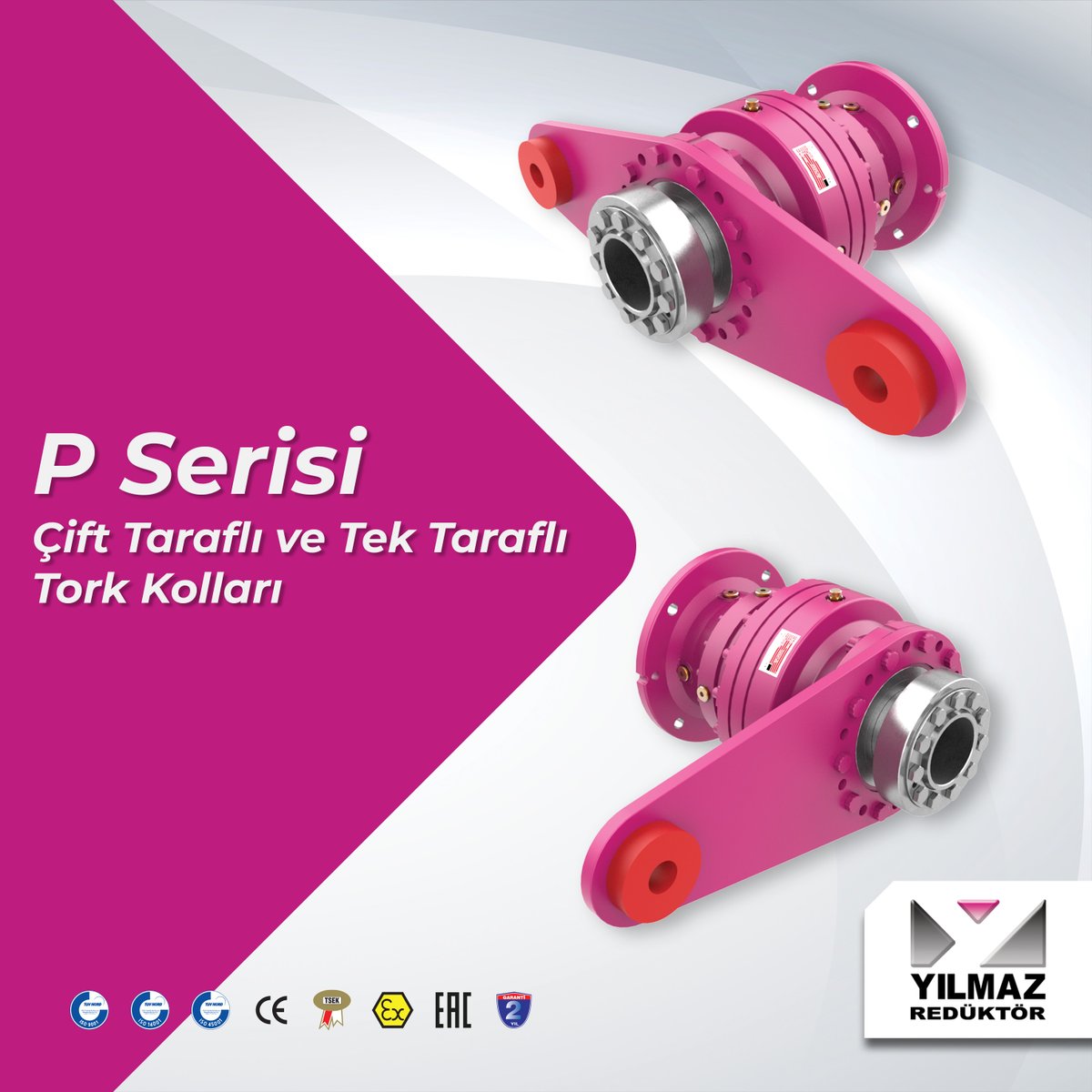 yilmaz_reduktor's tweet photo. Tork kolları, redüktör ve makine arasında esnek bir bağlantı sağlar ve tahrik edilen sistemden gelen şok yüklerinin sönümlenmesine yardımcı olurlar. Böylece dişlelerin ve rulmanların aşırı yüklenmeside önlenmiş olur.
#redüktör #gearbox #yılmazredüktör #torkkolu #torquearm https://t.co/0SQRpfuCq1