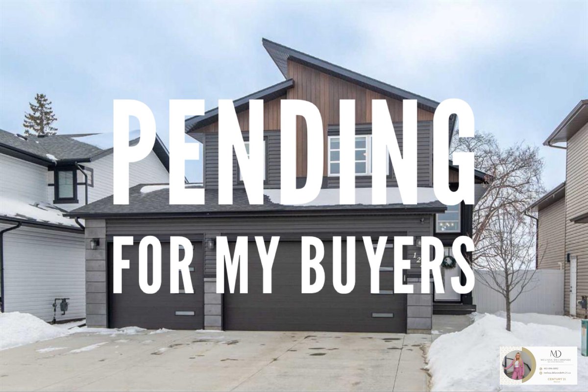 𝗣𝗘𝗡𝗗𝗜𝗡𝗚…𝗳𝗼𝗿 𝗺𝘆 𝗕𝘂𝘆𝗲𝗿𝘀! 👏

After a whirlwind house hunting trip to Alberta. I’m THRILLED that my BC Buyers found their beautiful NEW home in Blackfalds! 🏡

#pending #realestate #buyersagent  #blackfalds #sellingcentralalberta #meldelsells