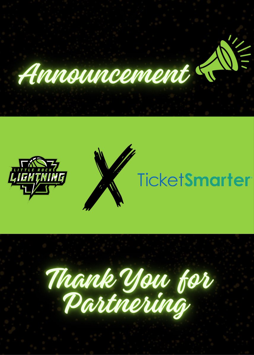 LittleRockLight's tweet photo. 🎉 Exciting News Alert! 🎉

We're thrilled to announce that Little Rock Lightning is teaming up with TicketSmarter as our official ticket resale marketplace partner! ⚡️🎟️

#GoLightning #TicketSmarterPartner https://t.co/QIKxvBxn9J