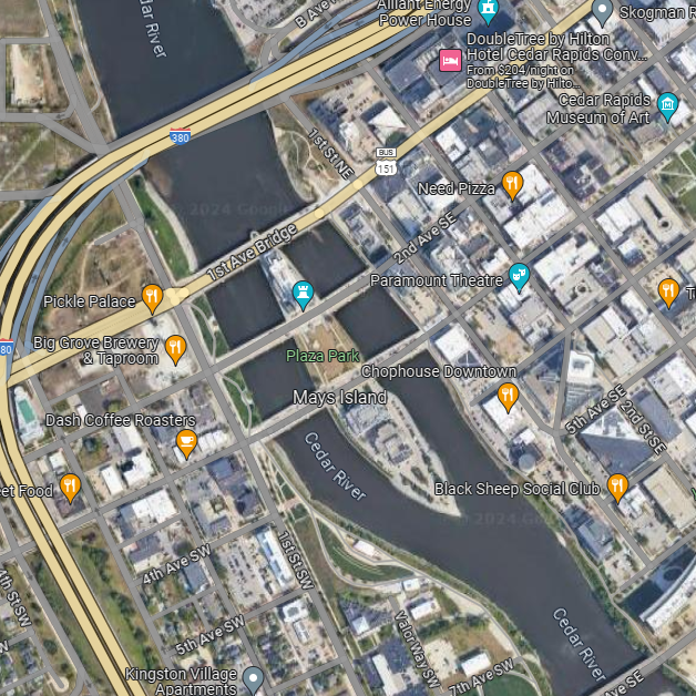 milesintransit1's tweet image. I love when river cities have a little bonus island