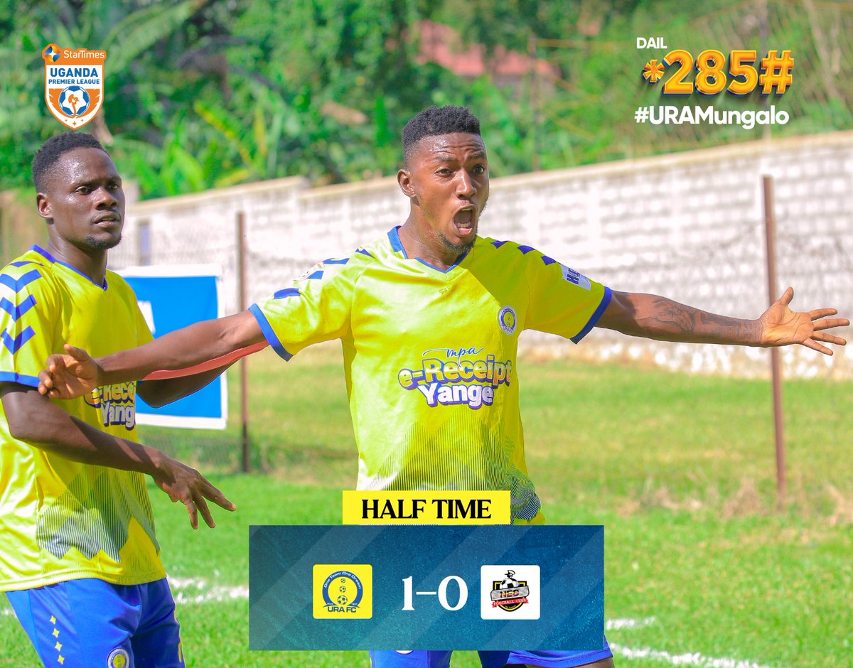 #SUPL: In the lead at halftime #URAFC | #OneTeamOneDream | #StarTimesUPL | #URANEC | #URAMungalo #MpaErecieptYange