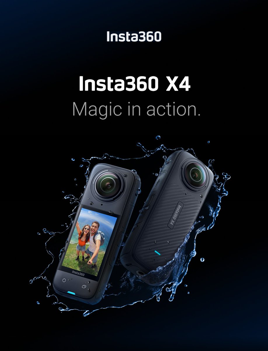 An hour ago @insta360 released their new camera, the X4. I have the One RS 1-Inch. While the X4 looks superb and has 8K resolution (mine is only 6K) I won't be shifting to this camera. I'll wait until there's an upgrade to the model I have. But if you're looking to get into 360