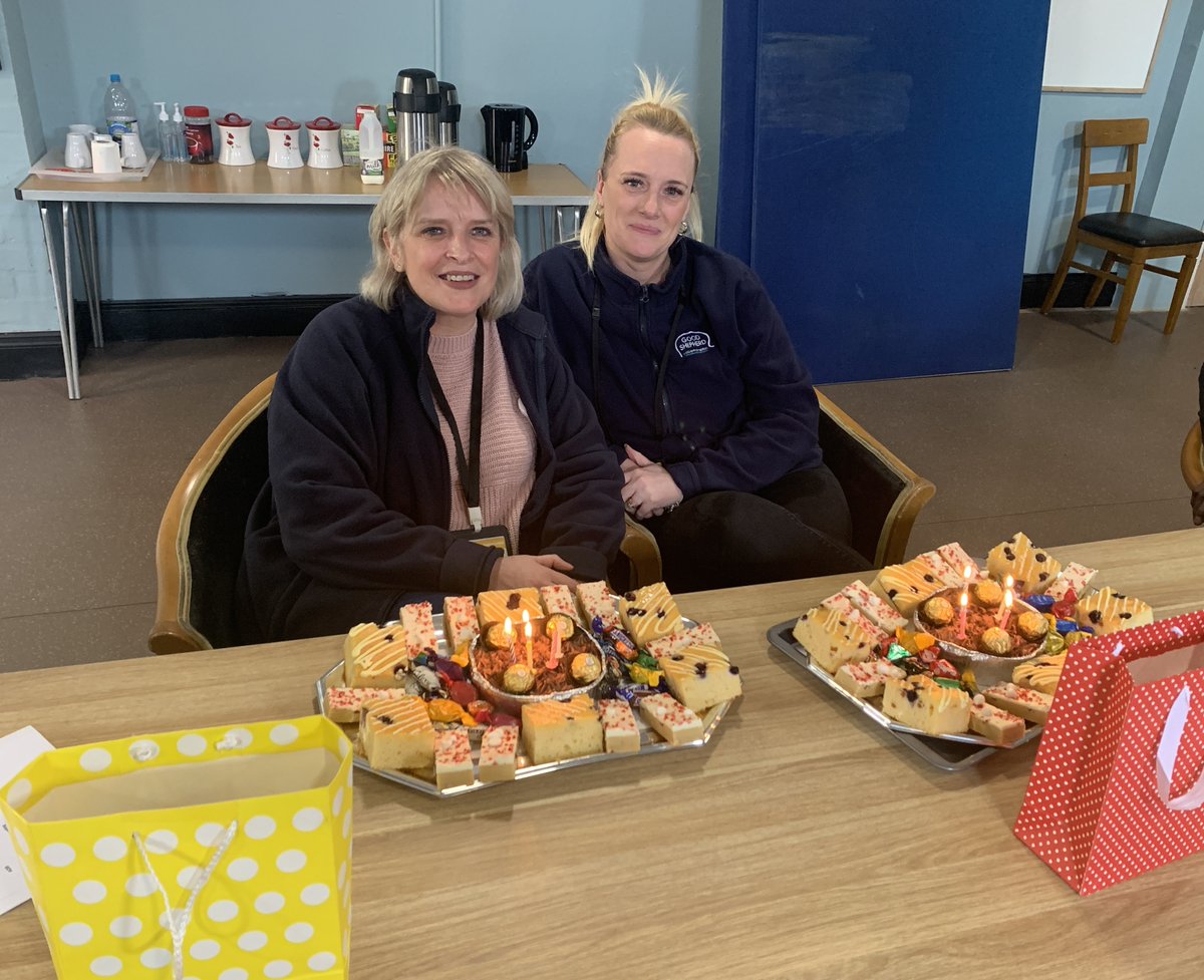 A very busy and positive staff meeting today but with a particularly happy start! Sending best wishes for special birthdays (we're not revealing how special 😉😂) to Kate and Eve, two of the Good Shepherd team who do such great jobs in different areas of our service.🎉 #GSMWolves