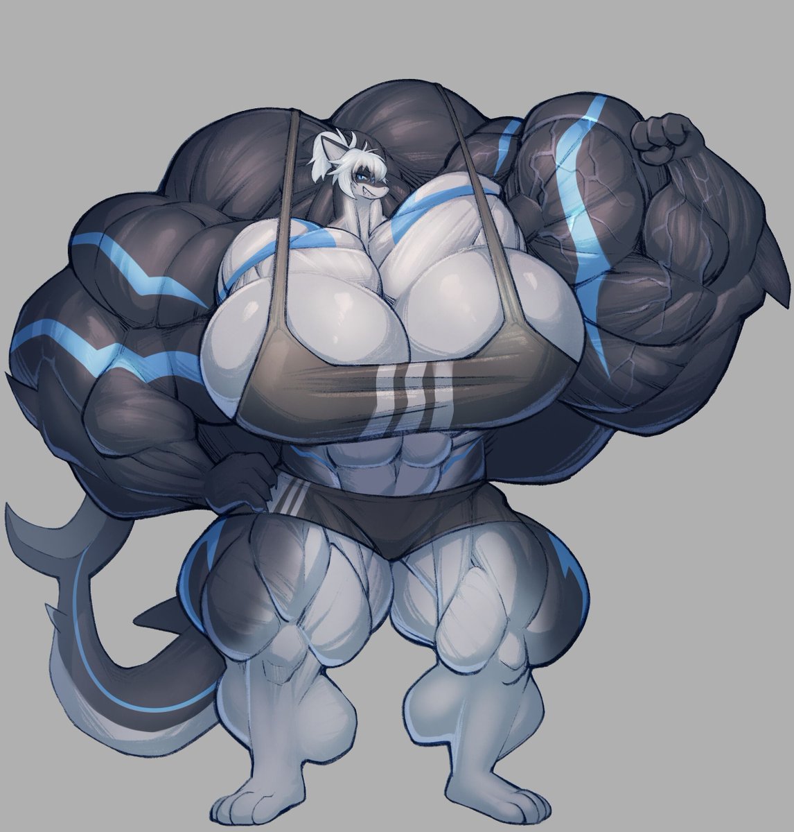 Big Shark is showing off her muscles💪🦈
Shark Isabelle @ belong me
commission <a href="/DANGELO404168/">D.Angelo</a>