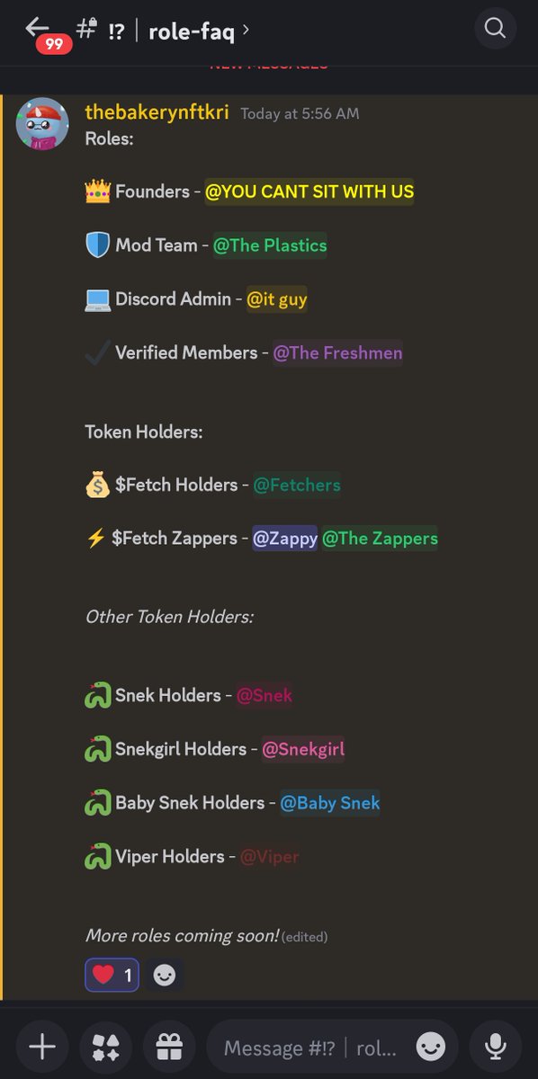 FetchCoinADA's tweet photo. 💅🏼 Claim Your Role 💅🏼

💅🏼 Join our Discord and claim your role 💅🏼

📱 https://t.co/E9WqeKbDCr 📱

#FETCH #SNEK #BABYSNEK #SNEKGIRL #VIPER #FETCHER https://t.co/nL0dyQWVYu