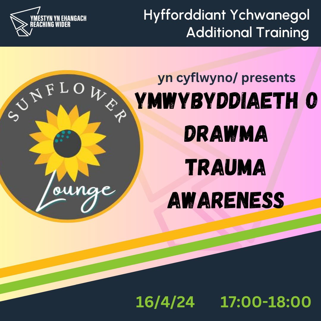 🌻Darganfyddwch sut i gefnogi ffrindiau drwy gyfnodau anodd yn ein gweithdy ymwybyddiaeth o drawma! Dolen Cofrestru ar Gyhoeddiadau Brightside! 🌻Discover how to support friends through tough times in our trauma awareness workshop! Sign up Link on Brightside Announcements!