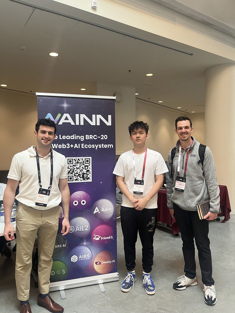 AINN_BRC20's tweet photo. 🎓 #AINN at Harvard Blockchain Conference hosted by @HBSCryptoClub .
We're uniting with AINN enthusiasts from North America to discuss the future of AINN and its ecosystem. Together, we'll keep building a more open #AI + #Web3 ecosystem. 🌐
✈ From April 16th - April 21st, Meet AINN Eco project @AINNLayer2 and discover more about AINN Eco development in Dubai!