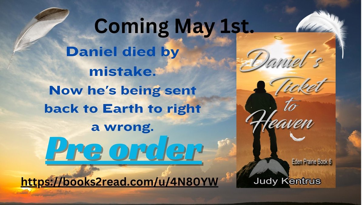 JudyKentrus's tweet photo. What does St. Peter do with a fallen angel? Send him back to Earth to right a wrong. https://t.co/dDYbQcaTMR
#romanticfantasy #fantasy #suspense #edenprairieseries #fallenangel
#angelfantasy #romantasy #booktok #fyp #foryoupage https://t.co/zCvgM9N8SD