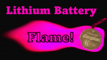 Sharing for Chemists Celebrate Earth Week #CCEW 2024 theme - Get a Charge out of Chemistry - Tom Kuntzleman attempted to extract lithium from a coin battery, and to use the extracted lithium to produce a pink flame. bit.ly/FLM2X