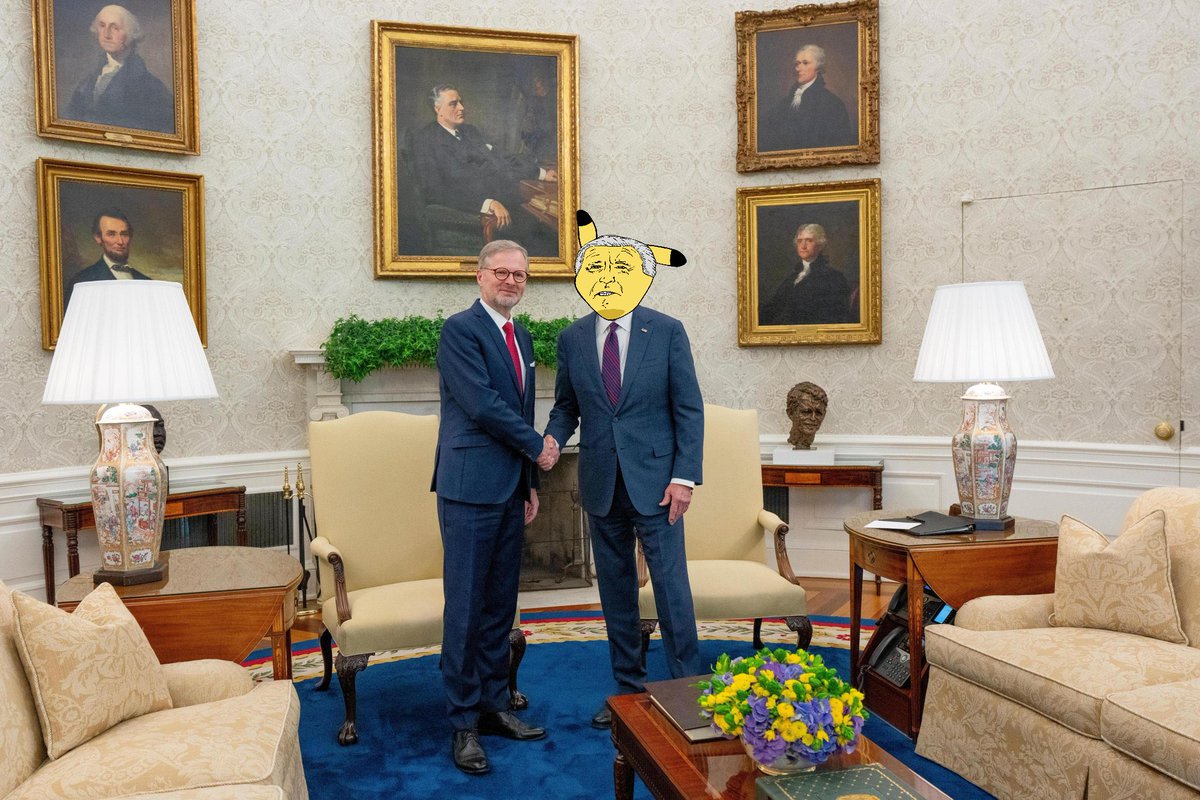 PIKABODEN's tweet photo. I met with Prime Minister Fiala to celebrate the Czech Republic's 25th anniversary in NATO and our defense partnership.

Together, we're committed to bolstering freedom for people everywhere. $PIKABO https://t.co/Pim296Knnn