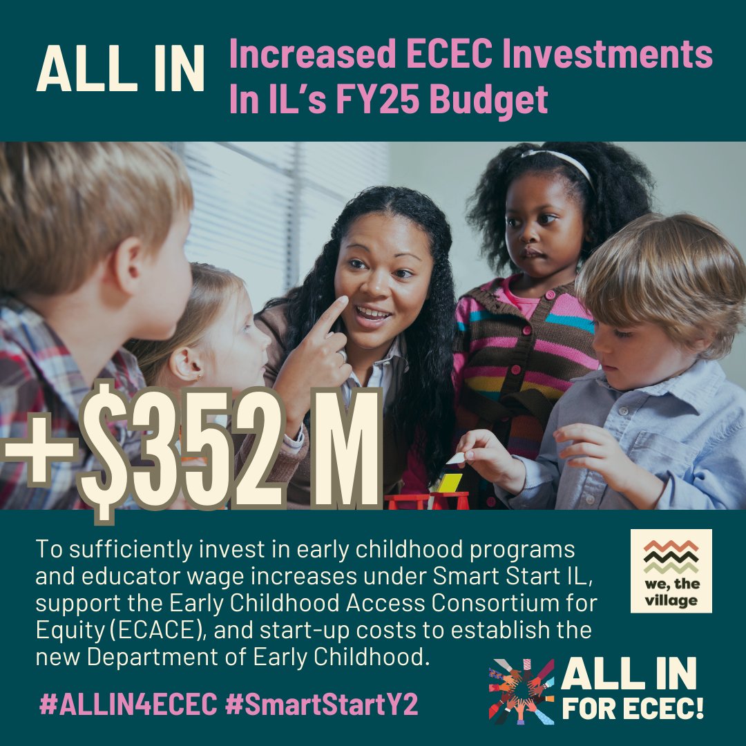 EriksonPolicy's tweet photo. Tell your legislator to go #ALLIN4ECEC! https://t.co/AAPdaICnKN

IL families count on #earlychildhood services. We 👏 need 👏you 👏 to go ALL IN for early childhood to ensure early childhood programs are sufficiently funded across the board in FY25! #SmartStartY2 #newECEagency https://t.co/jk1valCbDM