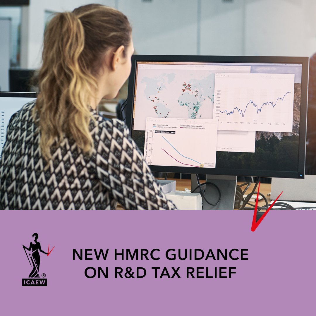 Additional and updated guidance on the new regime for R&D tax relief has been published by @HMRCgovuk. Read more: ow.ly/FmZS50RgSpz
 
The new regime is discussed in the latest episode of our podcast The Tax Track. 
 
#icaewDaily #taxnews