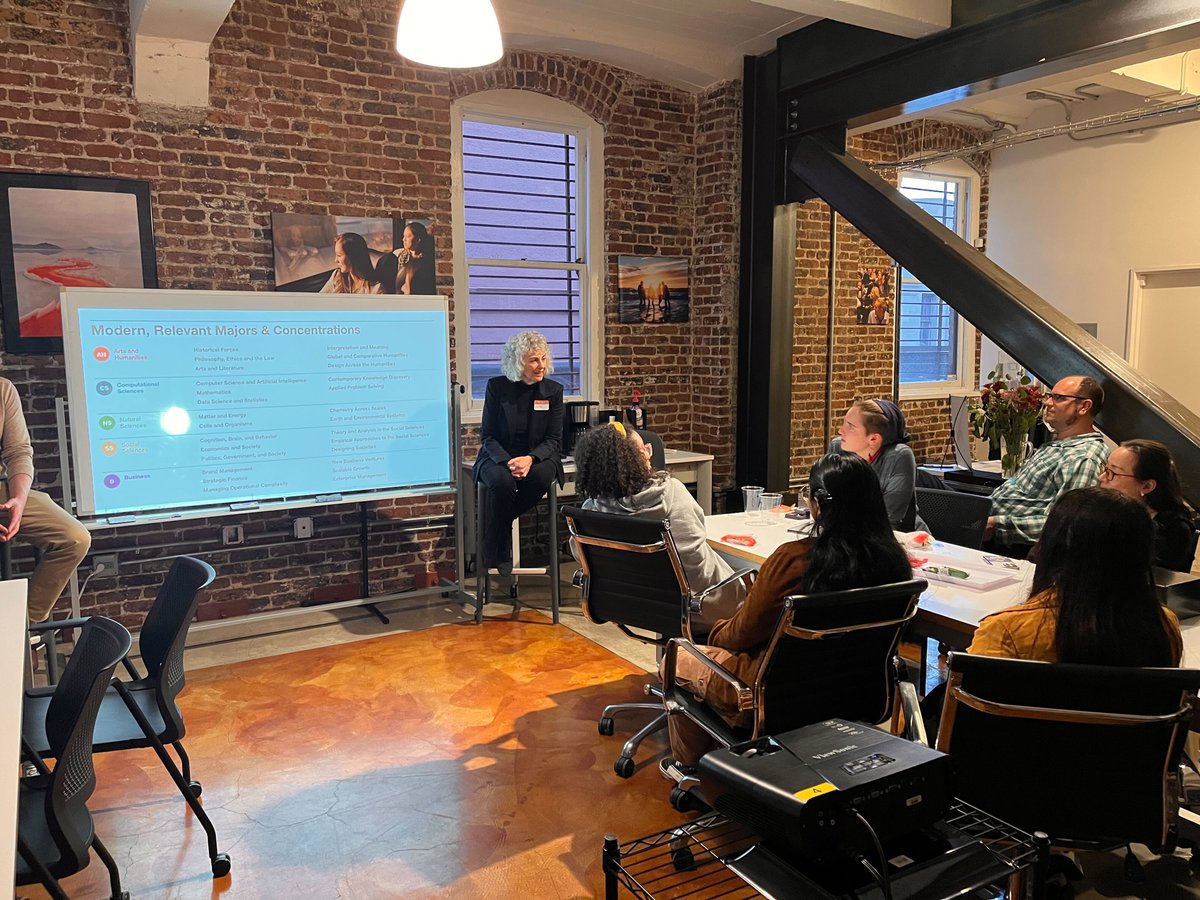 MinervaUni's tweet photo. Always a blast meeting our admitted students! We cannot wait to meet all of you again this Saturday, April 20, at our second virtual Ascent and Admitted Student Day in San Francisco!
#Admitted #Minervans #AdmittedToMinerva #MinervaUniversity #AdmittedStudents #OpenHouse https://t.co/G239RsXhLH
