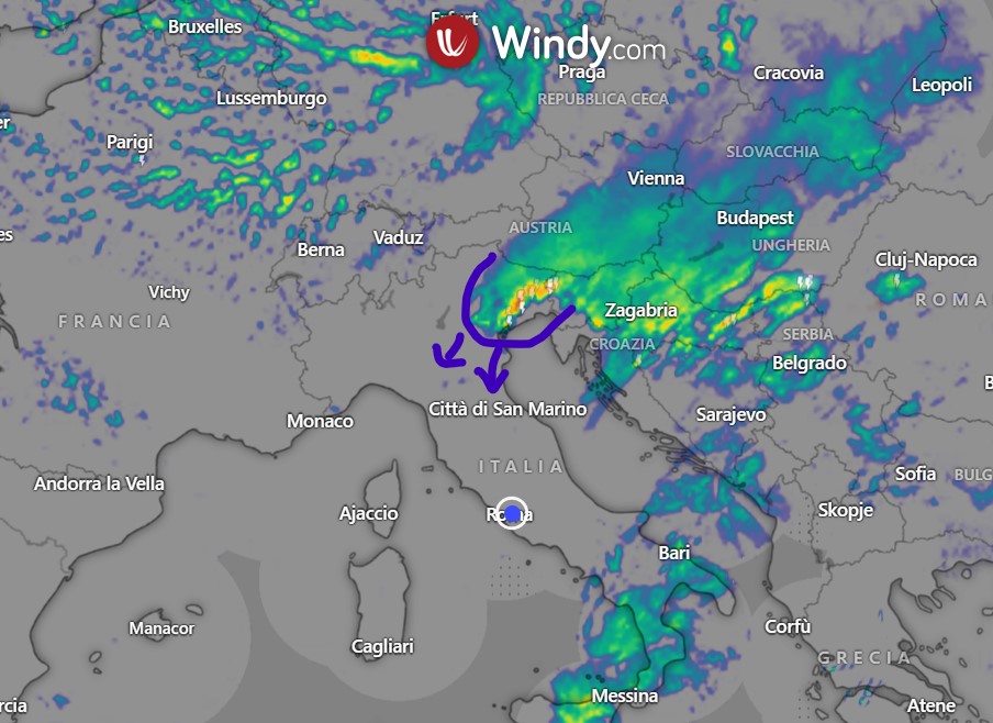 L'aria fredda sta cominciando ad affluire sull'Italia partendo dal Nord-Est dove imperversa un'intensa linea temporalesca che sta colpendo Friuli e Veneto Orientale con forti rovesci e grandinate oltre che neve sulle Alpi sopra i 7-800 metri. Tra stasera e domani mattina saranno…