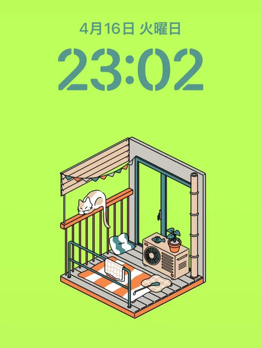 ステッカーのデザインはロック画面にしやすい 