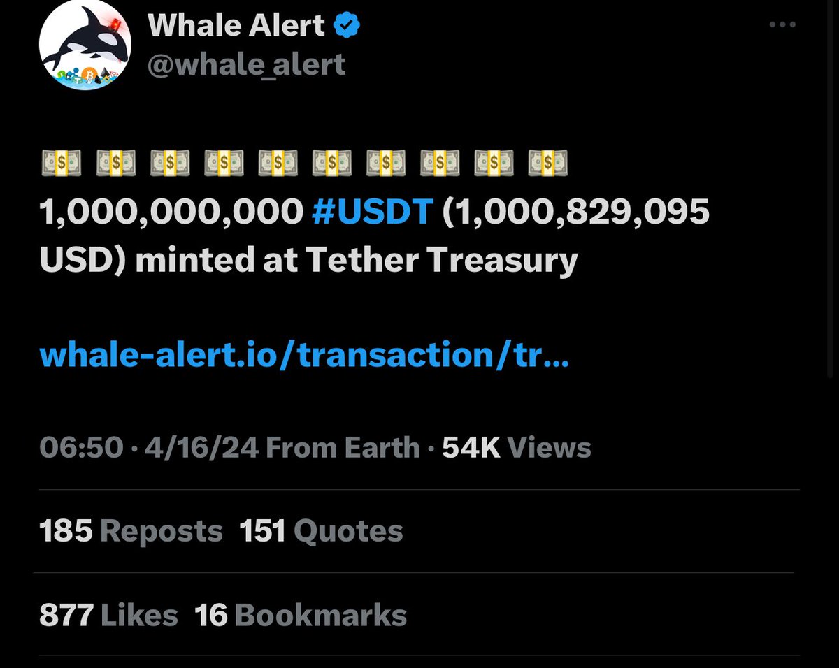 🔥 TETHER VỪA IN 1 TỶ USDT 🖨️💵💵💵