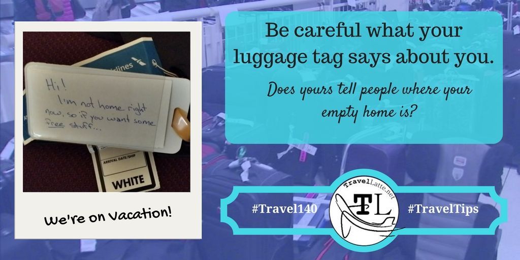 #TravelTipTuesday: Before you leave your luggage with strangers at the airport, be careful about what your bag tags say about you! bit.ly/3w2hAwh 

#travel #traveltips #triptips #luggage #luggagetips