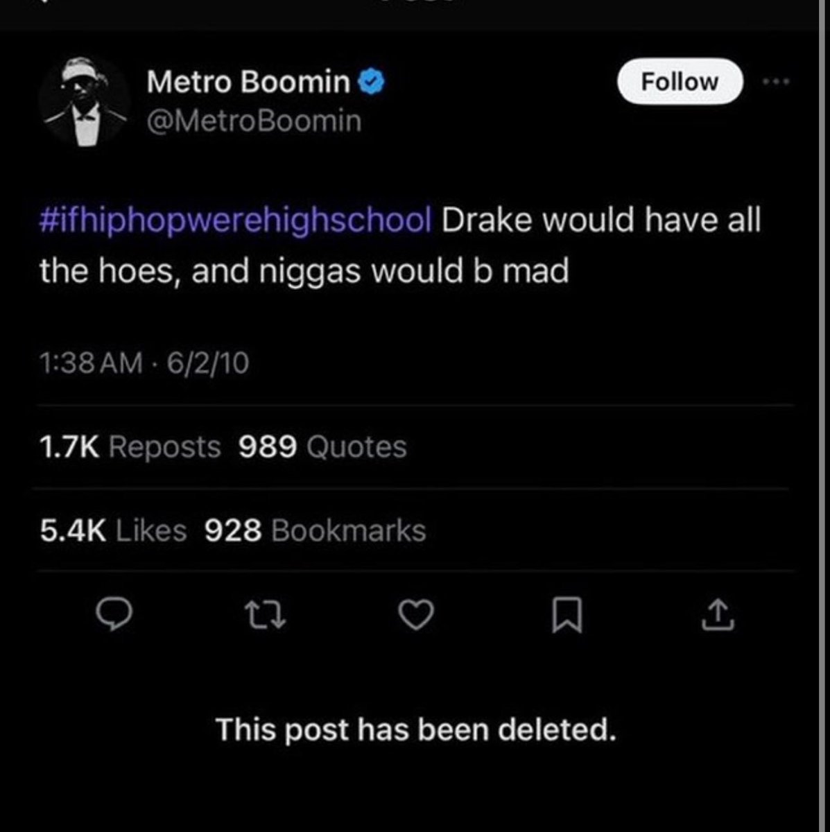 @Akademiks Metro said it himself