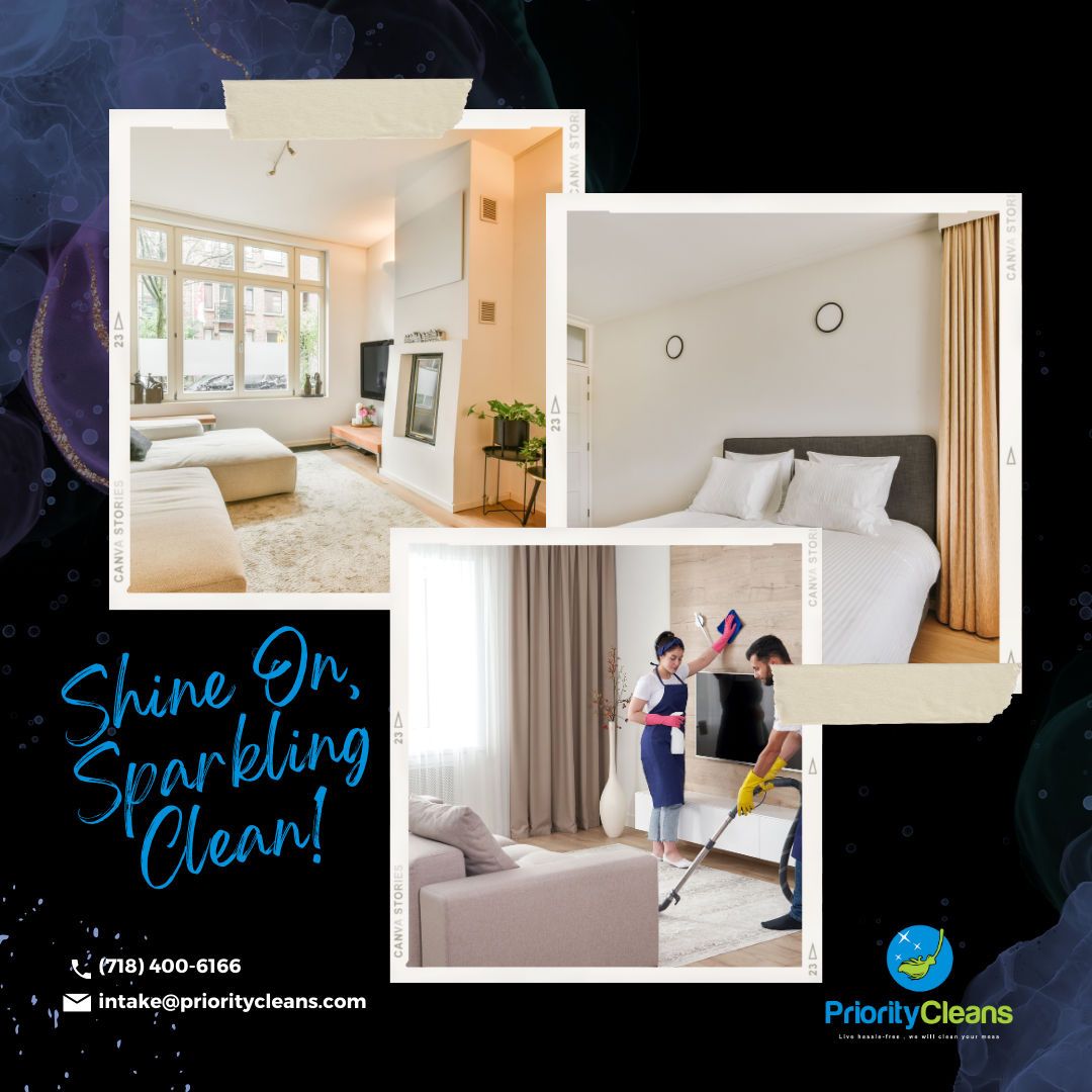 Experience the joy of a sparkling clean home! Let's embrace cleanliness and shine together. 

#SparklingClean #ShineOn #prioritycleans #cleaninginny #cleaningservices #cleaningtips #cleaningsolutions