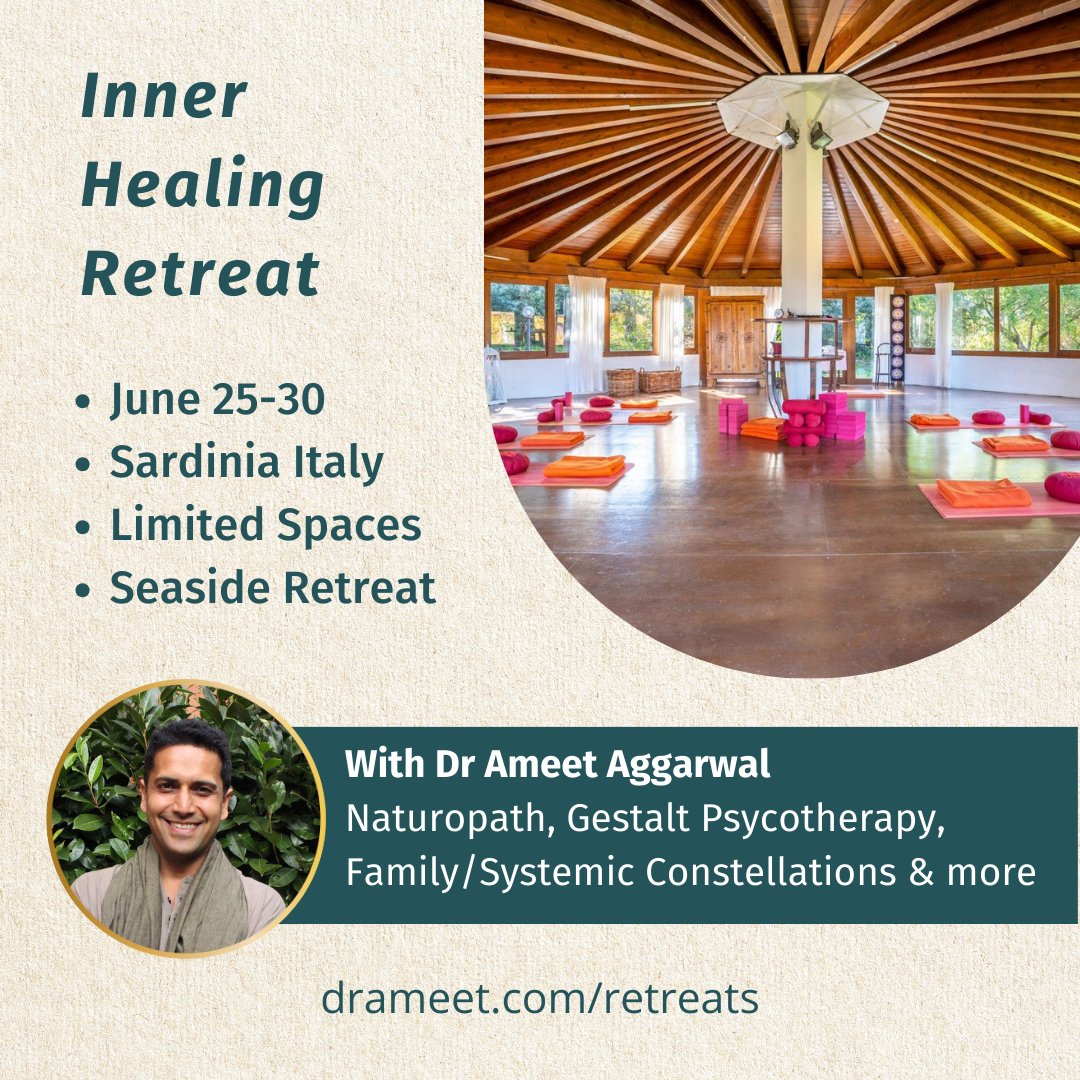 🌿 Are you ready to break free from stress and embrace a life of peace and vitality? 

Our Inner Healing Retreat in stunning Sardinia, Italy, is designed to help you do just that. Know more here: drameet.com/retreats

#HealingJourney #Sardinia #WellnessRetreat