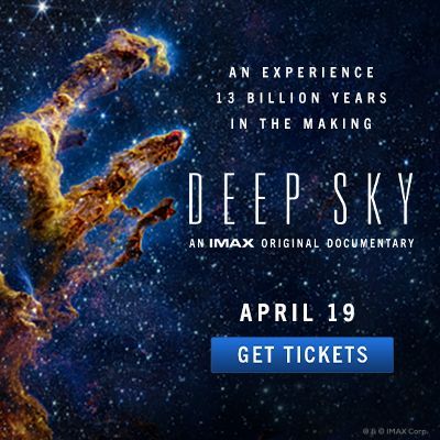 Celebrate Global Astronomy Month with DEEP SKY, a new documentary about the James Webb Space Telescope showing in 300 IMAX theaters across the U.S. and Canada for one week only on April 19-25. For a list of participating theaters and showtimes, visit buff.ly/3xvp9fs.