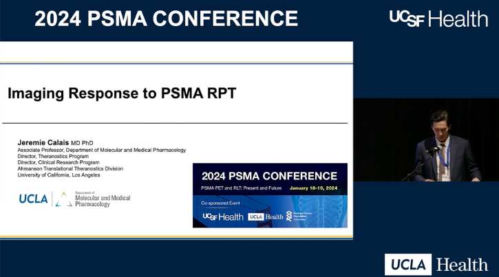 Imaging response to PSMA radiopharmaceutical therapy. At the 2024 #PSMAConference @CalaisJeremie highlights the advanced diagnostic capabilities of PSMA PET/SPECT in monitoring responses to PSMA-targeted radiopharmaceutical therapy > bit.ly/3uOg7cm @PSMAconference